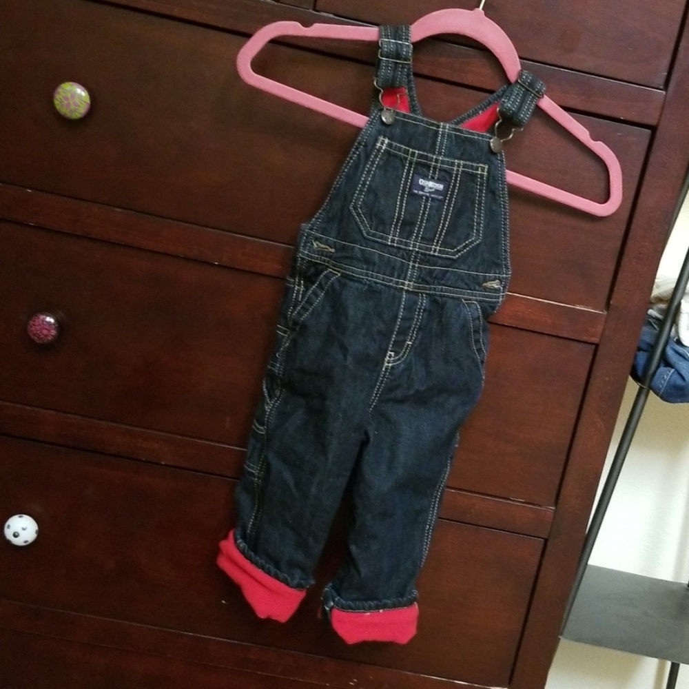 Oshkosh fleece lined overalls